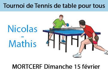 Tournoi de Tennis de table