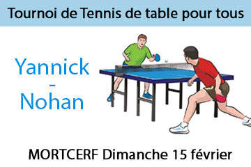 Tournoi tennis de table